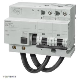 Interruptor diferencial combinado, 2 polos, tipo A, curva C, 10kA, 125A, 300mA, selectivo