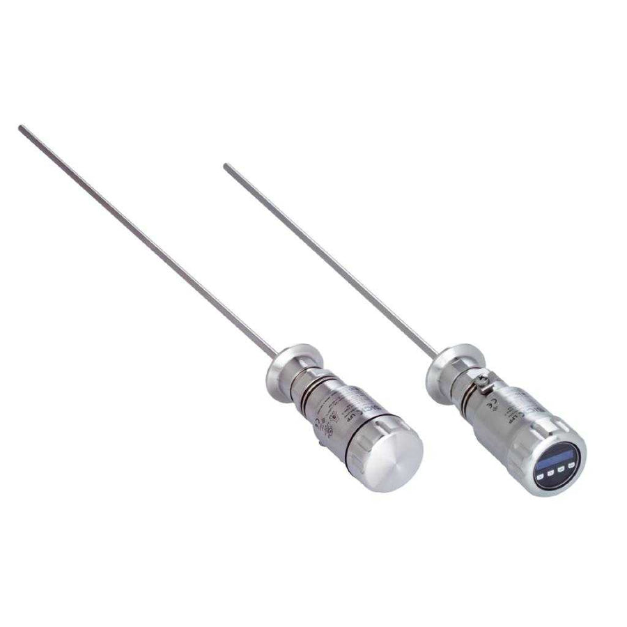 Sensor de nivel LFP Inox, G ¾ A, 810mm, Sonda higiénica, 1x PNP + 1x PNP/NPN + 4-20mA, M12 5P