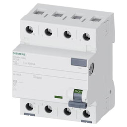 Interruptor diferencial, 4 polos, tipo AC, 40A, 300mA