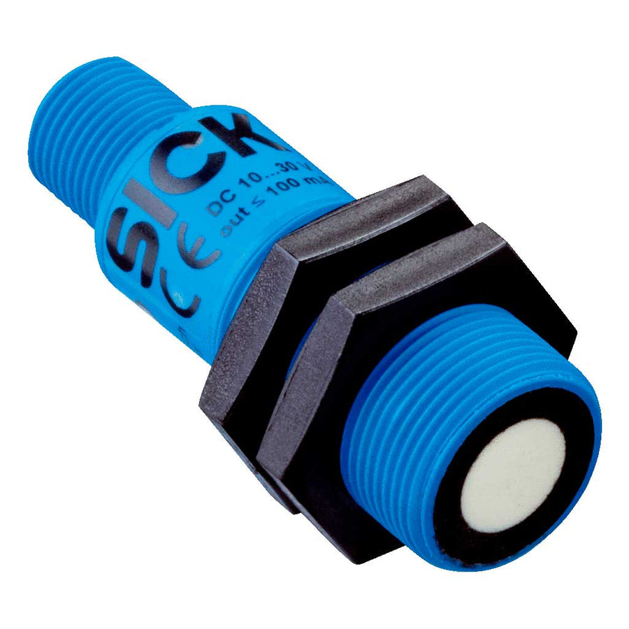 Sensor ultrasonido UM18, Recto, 1 x PNP, M12 4P