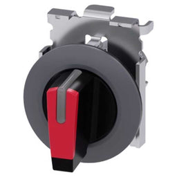 Cabeza selector 3SU, 30mm, metal, rojo, selector