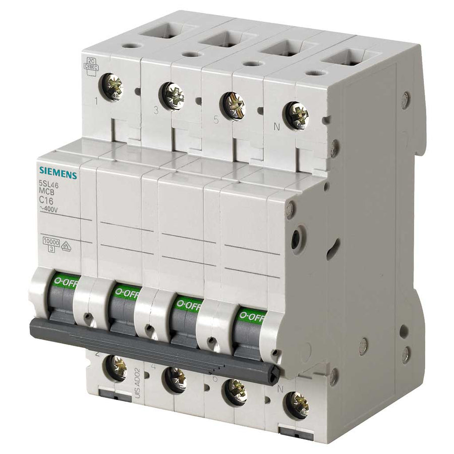 Magnetotérmico 400V 10kA 3+N polos, C, 32 A