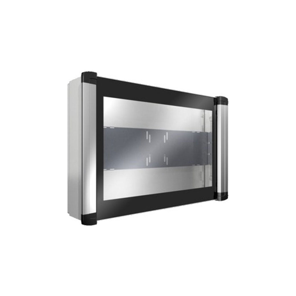 AX caja de mando, para TFT de sobremesa hasta 24", 650x450x155 mm, con asas de aluminio