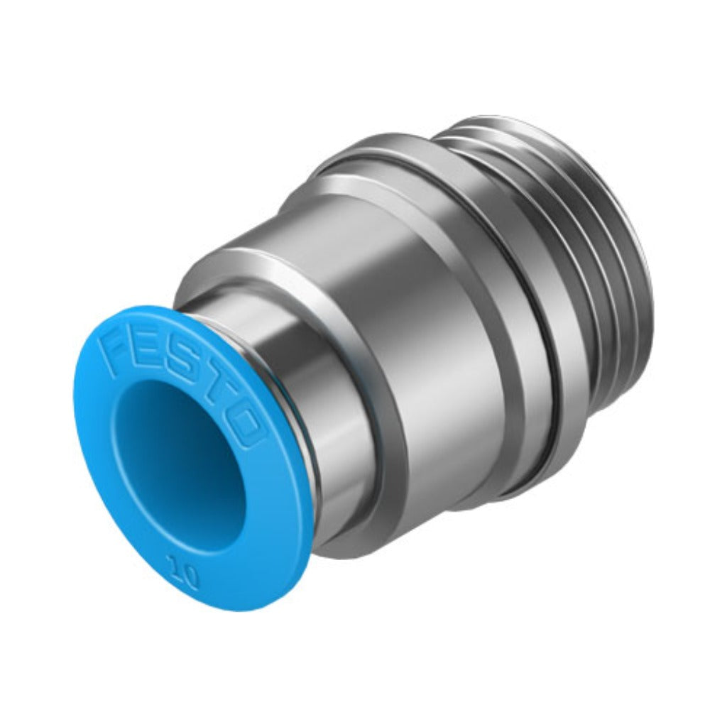 Racor recto QS, G3/8, tubo 10 mm