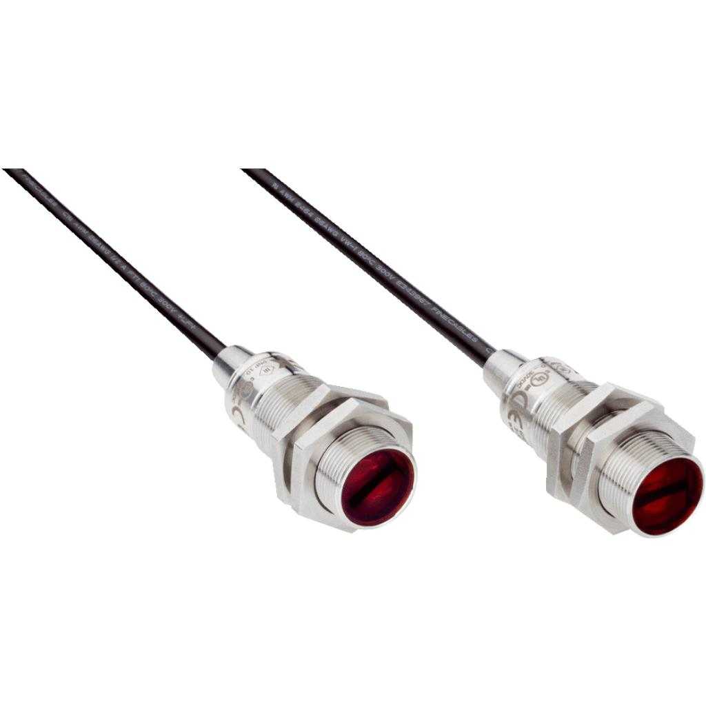 Barrera emisor-receptor GRSE18S LED, PNP, claro/oscuro, cable 4H 2m