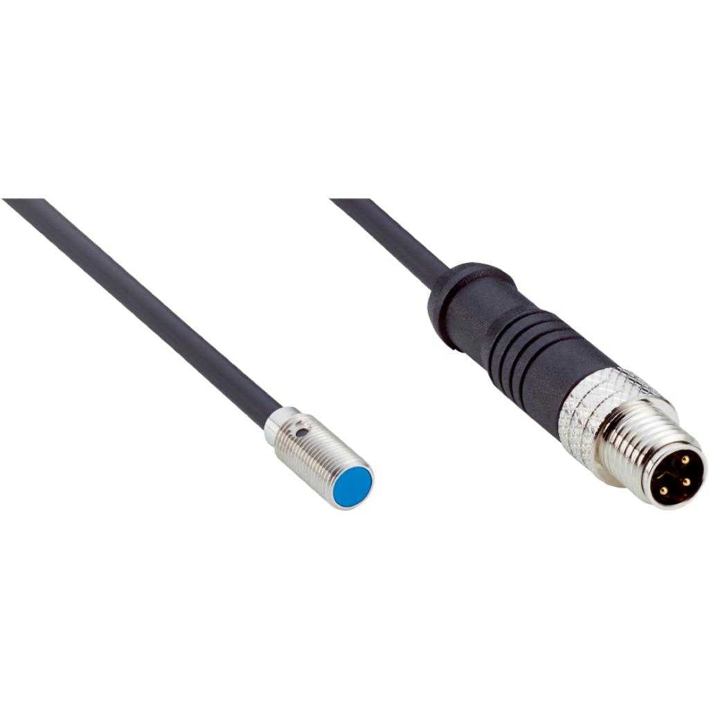Inductivo IMM05, PNP NO, Sn=2,5 mm corto, casi enrasado, C.c. 3 hilos, M8 3P