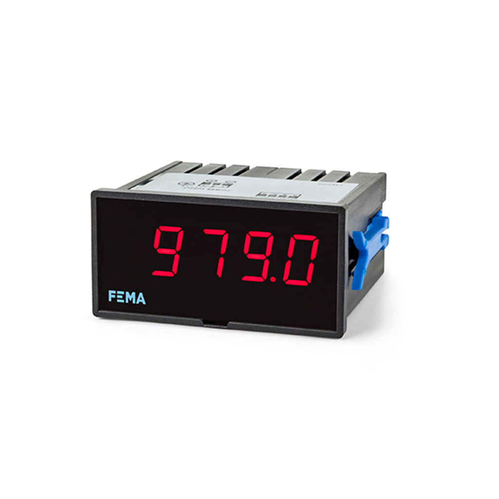 Indicador 72x36 medida eléctrica : voltajes y corrientes AC y DC, y frec.4 dígitos. 18-265vac/dc