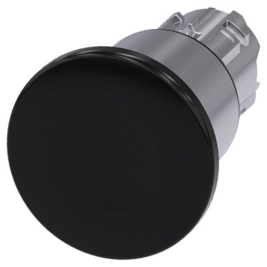 Cabeza seta 3SU, 22mm, metal, negro, seta