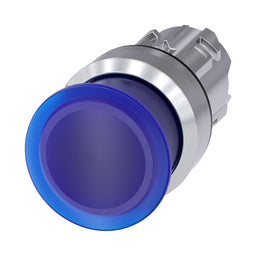 Cabeza seta 3SU, 22mm, metal, azul, seta