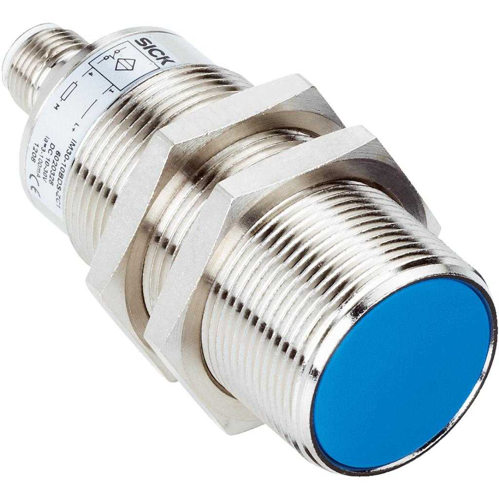 Inductivo IM30 Standard, PNP NO, Sn=15 mm ultracorta, enrasado, C.c. 3 hilos, M12 4P