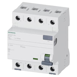 Interruptor diferencial, 4 polos, tipo AC, 40A, 30mA