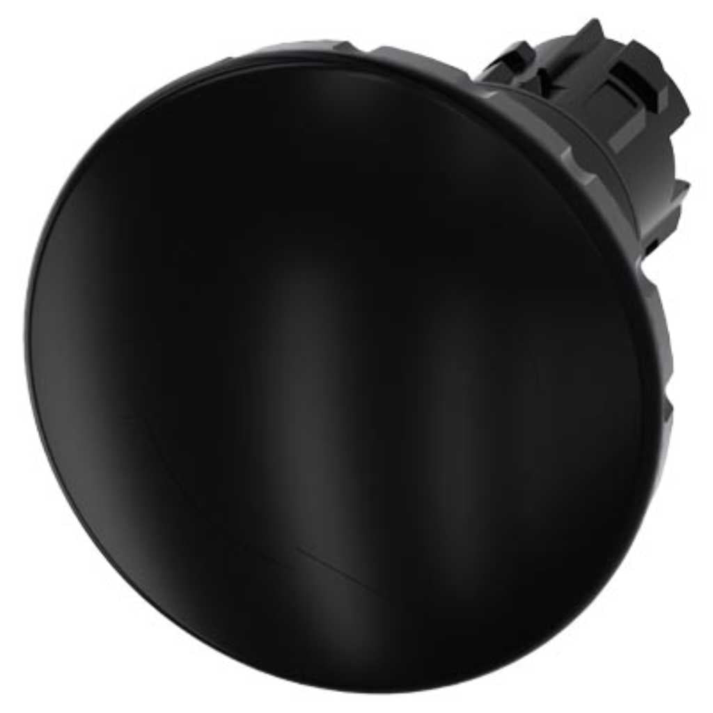 Cabeza seta 3SU, 22mm, plástico, negro, seta