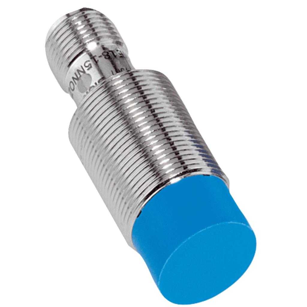 Inductivo IME18, PNP NC, Sn=8 mm corto, no enrasado, C.c. 3 hilos, M12 4P