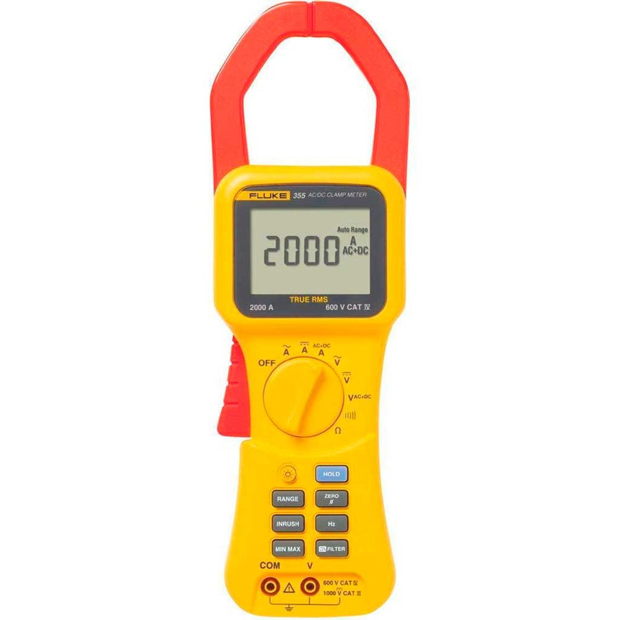 Pinza Amperimétrica TRMS 2000 A, CA/CC 1000V, frecuencia e impedancia