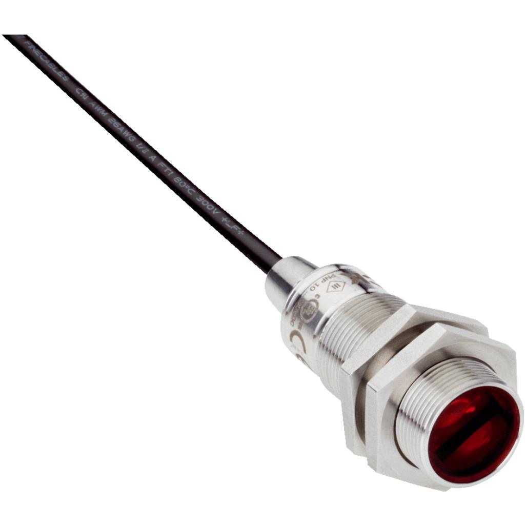 Fotocélula detección sobre objeto GRTB18S LED, PNP, claro/oscuro, cable 4H 2m