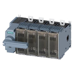 Seccionador con fusibles, 4 polos, tamaño 2, NH000, 160A