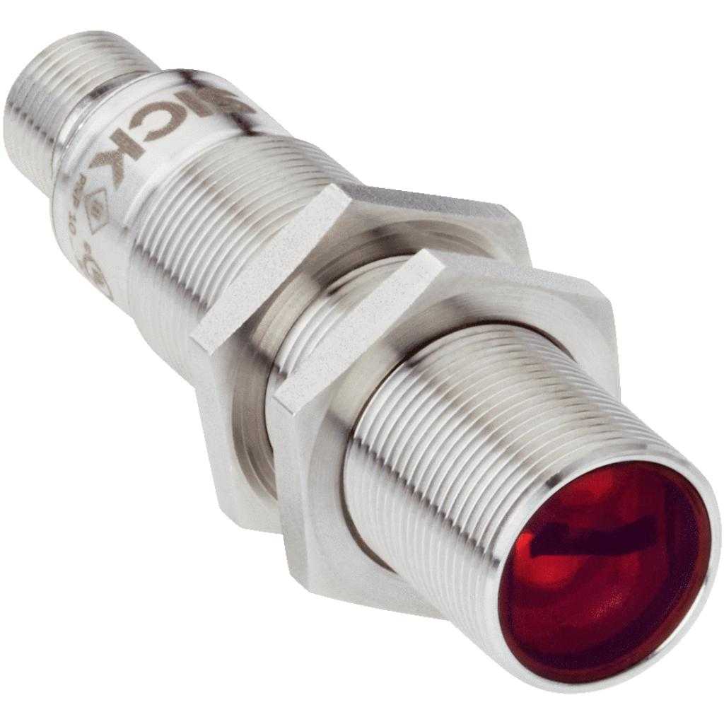 Fotocélula detección sobre objeto GRTB18 LED, PNP, claro/oscuro, M12 4P