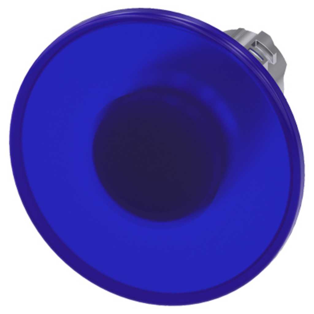 Cabeza seta 3SU, 22mm, metal, azul, seta
