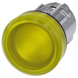 Cabeza pulsador 3SU, 22mm, metal, amarillo