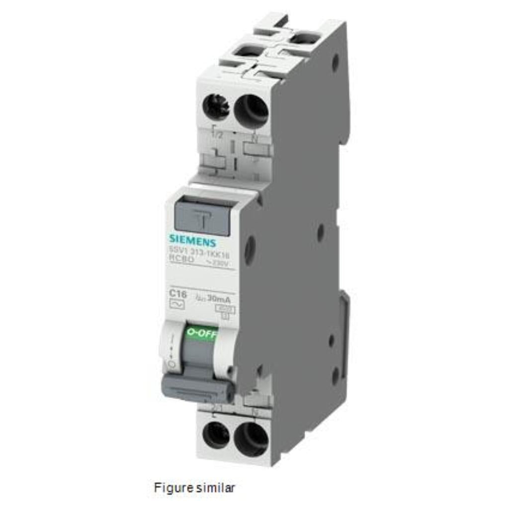 Interruptor diferencial combinado, 1+N polo, tipo A, 4,5kA, 30mA